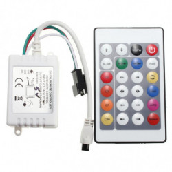 24 Keys Ir Avlägsen Kontroller För Ws2811 Ws2812 Ws2812b Led Remsa Ljus Lampa Dc5v