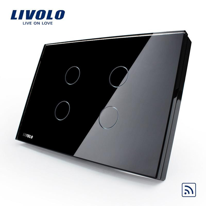 Livolo Rör Avlägsen Sensor Vägg Ljus Växla Med Led Indikator Oss Standard Trådlös Växla Vlc304r82