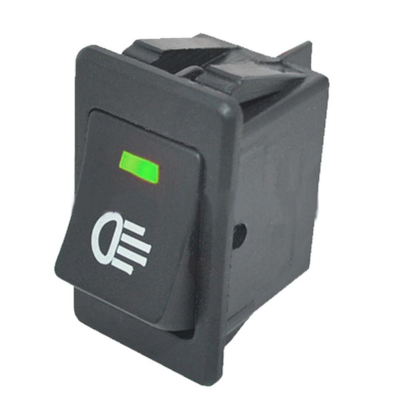 1 St 12v 35a Bil Dimma Ljus Rocker Växla 4pins Grön Led Rusa Instrumentbräda Veq20 P10
