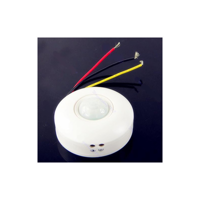 Rörelse Sensor Lampa Infraröd Ir Tak Vägg Automatisk Ljus Kontrollera Växla Vit