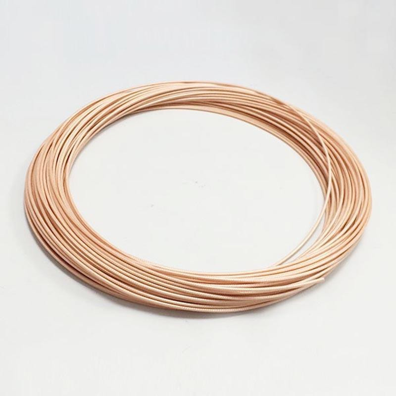 1m Rg316 Army Standard Hög Temperatur Teflon Brun Transparent Od 2