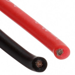 22 Awg 5m Mätare Silikon Tråd Flexibel Stranded Koppar Kablar För Rc Svart Röd