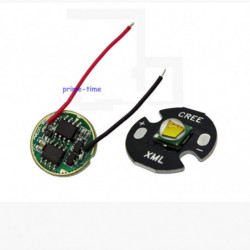 Cree Xml Xml T6 10w Vit Led Sändare Pärla Ljus 16mm Bas Likström 3 7v 2 5a T5 T6 Led Dimmer Förare