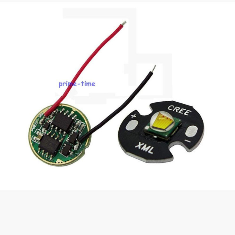 Cree Xml Xml T6 10w Vit Led Sändare Pärla Ljus 16mm Bas Likström 3 7v 2 5a T5 T6 Led Dimmer Förare