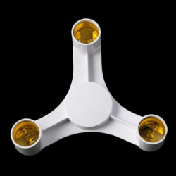 3 I 1 E27 Till E27 Bas Uttag Splitter Led Ljus Lampa Glödlampa Adapter Hållare
