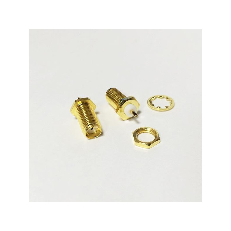 1 St Sma Kvinna Jack Isolator Lång 2mm Rf Lirka Adapter Omvandlare Rakt Guldpläterad Ssist
