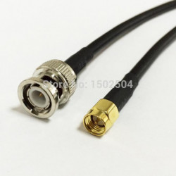 Sma Manlig Plugg Connector Växla Bnc Manlig Plugg Converter Rg58 Ssist 50cm 20 Inch Adapter
