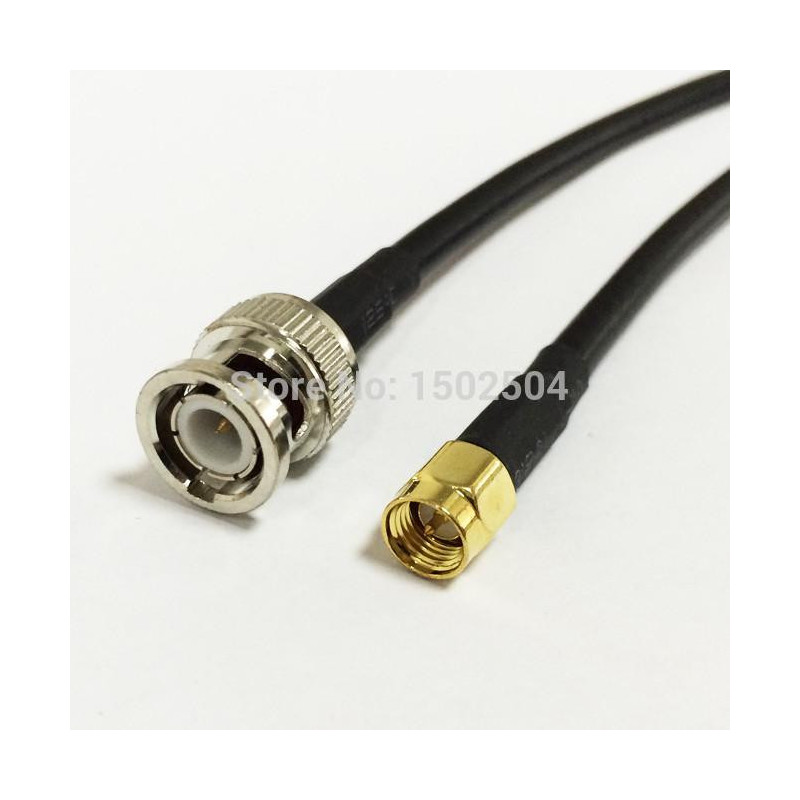 Sma Manlig Plugg Connector Växla Bnc Manlig Plugg Converter Rg58 Ssist 50cm 20 Inch Adapter