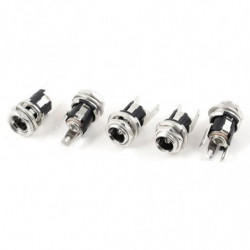 Thgs 5 St 5 5mmx2 1mm Likström Kraft Jack Uttag Kvinna Panel Montera Connector