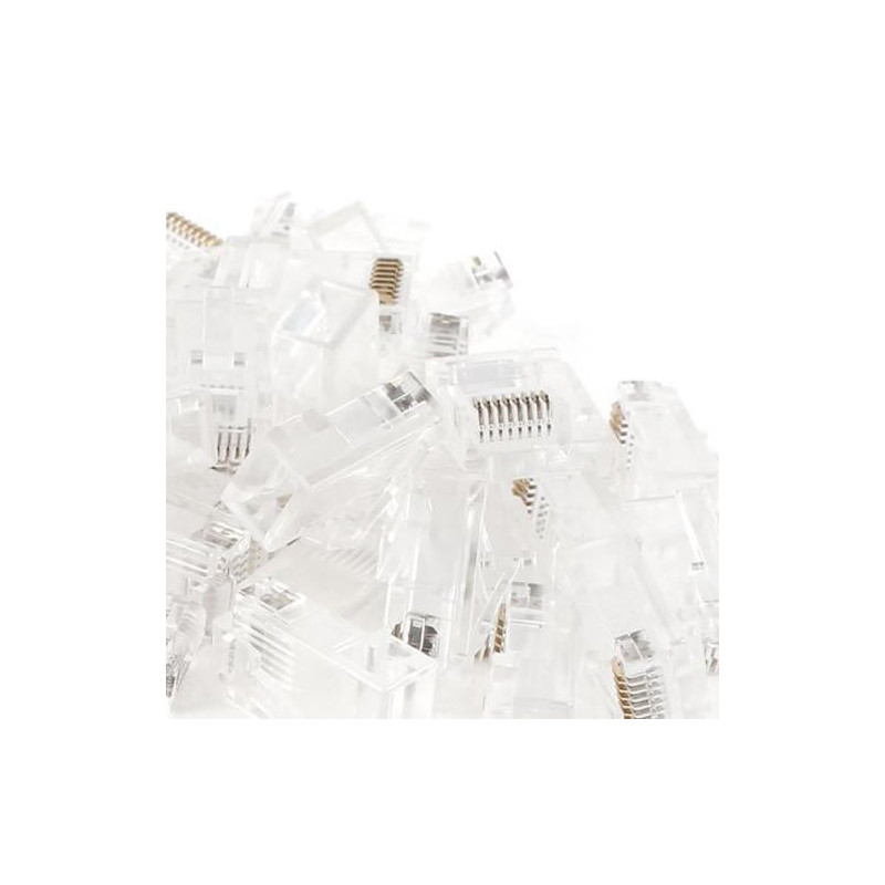 Wsfs 50 St Rj45 8p8c Nätverk Lan Cat5e Modul Plugg Jack Klar