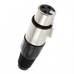 Ssist 1 St Löda Typ Mic Xlr Kvinna 3pin Audio Kabel Connector Mikrofon Aste