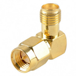 Sma Manlig Plugg Till Sma Kvinna Jack Höger Vinkel 90 Grad Guld Plating Koaxial Connector Adapter Kabel