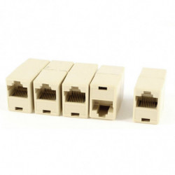 Thgs 5 St Plast Rj45 8p8c Kvinna Till Kvinna Ethernet Connector Couplers