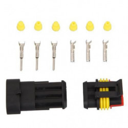 10 Utrustning 3 Stift Sätt Vattentät Elektrisk Tråd Connector Plugg