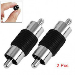 Mylbsodial R 2 Bitar Rca Manlig Till Manlig Rca Kopplare Connector Adapter