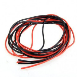 Imc 2x 3m 14 Mätare Awg Silikon Gummi Tråd Kabel Röd Svart Flexibel