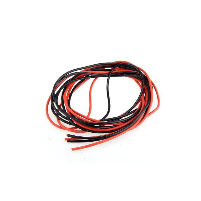 Imc 2x 3m 14 Mätare Awg Silikon Gummi Tråd Kabel Röd Svart Flexibel