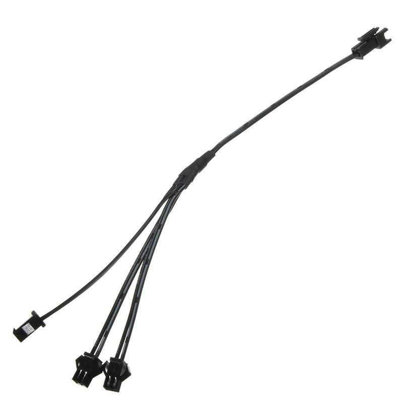 3 Sätt I 1 Splitter Kabel För El Tråd Rör Neon Remsa Ljus Conected Med Inverter Svart