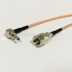 Rf Fme Växla Crc9 Hårpiska Kabel Fme Manlig Växla Crc9 Manlig Höger Vinkel Connector Rg316 Kabel