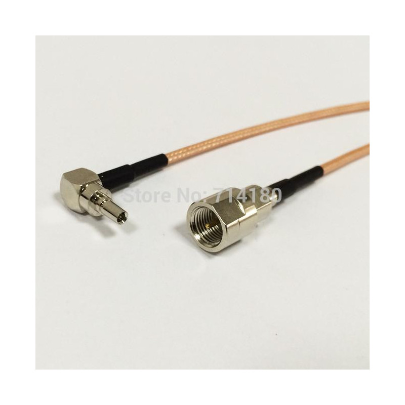 Rf Fme Växla Crc9 Hårpiska Kabel Fme Manlig Växla Crc9 Manlig Höger Vinkel Connector Rg316 Kabel