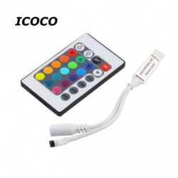 Mini 24key Ir Bärbar Avlägsen Kontroller För Smd3528 Smd5050 Rgb Led Remsa Lampor Mini Kontroller