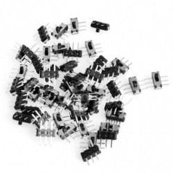 50st Glida Växla 6 Stift Smd Pcb 2 Placera Dpdt Smt Vertikal Mini Växla Växla