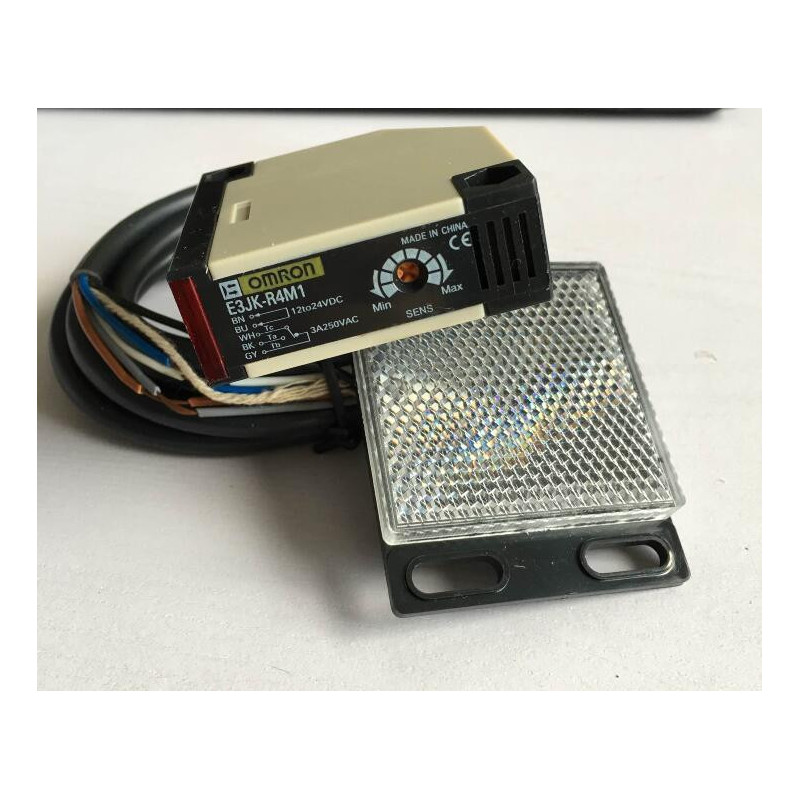 E3jkr4m1 1224vdc Retroreflekterande Reflekterandepos Headcomp Fotoelektriska Sensor Växla Anslutning