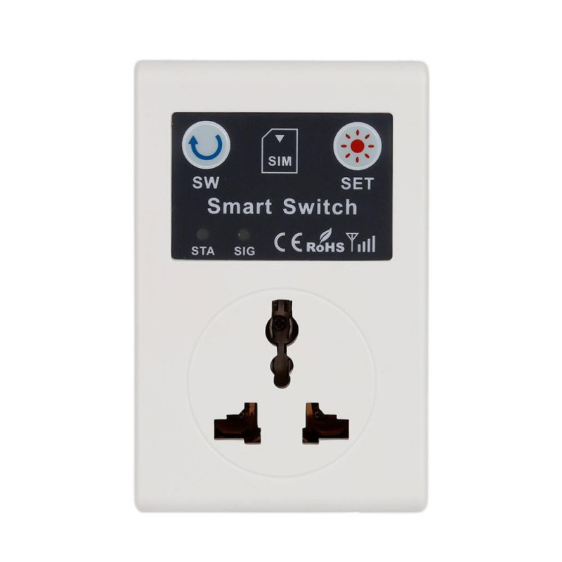 Eu 220v Telefon Rc Avlägsen Trådlös Kontrollera Smart Växla Gsm Uttag Kraft Plugg För Hem Hushåll