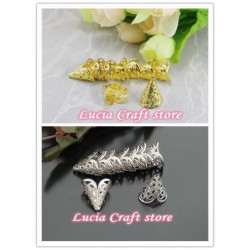 16 X 11mm Silver Guld 24pcs...