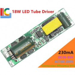 9w 14w 18w Led Rör Förare Likström 3685v 230ma Kraft Tillförsel 180v260v 0