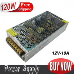 12v 120w 10a Led Växlande Kraft Tillförsel Förare 100 120v 200 240v Växelström Inmatning