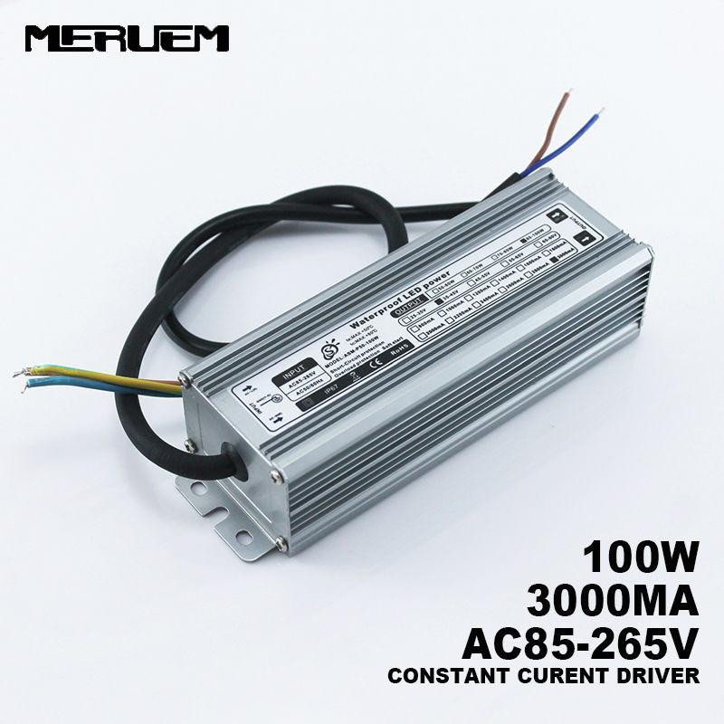 100w Ip65 Vattentät Konstant Nuvarande Led Förare Ac85265v Till Dc3036v 3000ma För 100w Hög Kraft