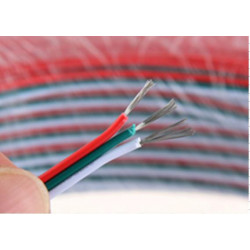 Konserverad Koppar Kabel 22awg 3 Stift Rgb Kabel Pvc Isolerade Tråd 22 Awg Tråd Elektrisk Tråd Led