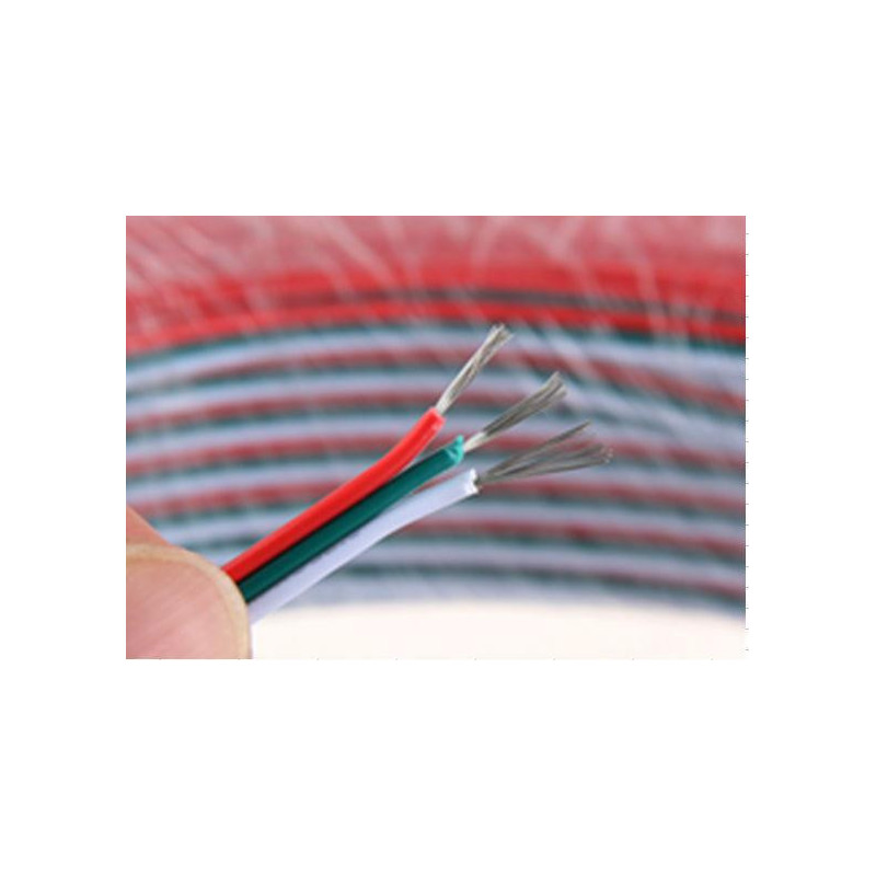 Konserverad Koppar Kabel 22awg 3 Stift Rgb Kabel Pvc Isolerade Tråd 22 Awg Tråd Elektrisk Tråd Led