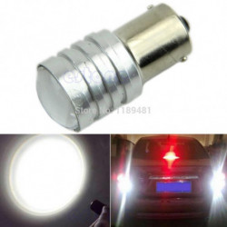 Vit 1156 Ba15s P21w Hög Kraft Cree Q5 Led Bil Glödlampa Omvänd Ljus 12v