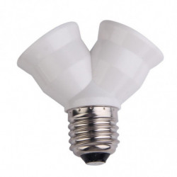 D1u E27 Bas Ljus Lampa Glödlampa Uttag 1 Till 2 Splitter Adapter Omvandlare Uttag