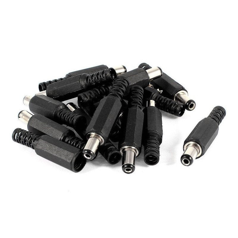 Cnim 15 St 5 5mmx2 1mmx9mm Manlig Löda Likström Kraft Jack För Bärbar Dator Adapter