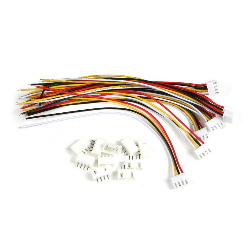 Wsfs 10 St 3s Jstxh Connector Adapter Plugg 4 Stift Servo Förlängning Sladd 15cm