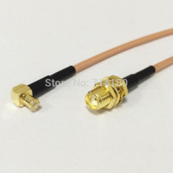 Sma Kvinna Skott Till Mcx Manlig Höger Vinkel Rf Kabel Hopsättning Rg316 15cm 6 Tum Ssist