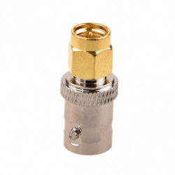 Mylbguld Tona Sma Manlig Till Silver Tona Bnc Kvinna Connector Adapter