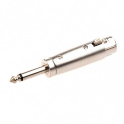 Jfbl Silverfärgad 3 Stift Xlr Kvinna Till 1 4 6 35mm Manlig Mono Jack Leda Adapter