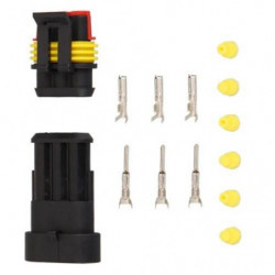 2015 10 Utrustning 3 Stift Sätt Vattentät Elektrisk Tråd Connector Plugg