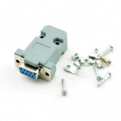 1 St Rs232 Serie Hamn Connector Db9 Kvinna Socket Shell Plast Plugg Connector 9 Stift Com Uttag Adapter