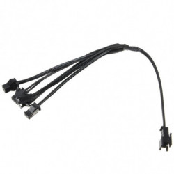 Topp Kvalitet 5 Sätt I 1 Splitter Kabel För El Tråd Rör Neon Remsa Ljus Conected Med Inverter Svart
