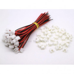 20 Sets Jst Xh 2 52 Stift Batteri Connector Plugg Kvinna Manlig Med 100mm Tråd
