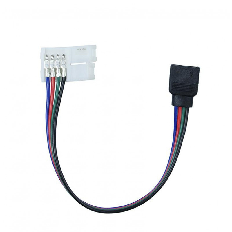 1 St Massa 4pin Pvc Rgb Kvinna Led Remsa Connector Adapter Tråd Kabel För Smd 5050 3528 Rgb Led Remsa