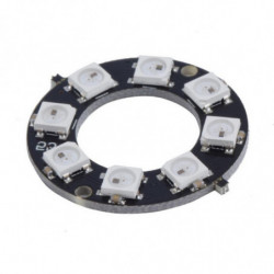 Ws2812 8bit 5050 Rgb Led Lampa Panel Runda Ringa Led Förare Utveckling Styrelse