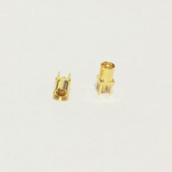 1 St Mmcx Kvinna Jack Rf Lirka Connector Pcb Montera Med Löda Posta Rakt Guldpläterad Ssist