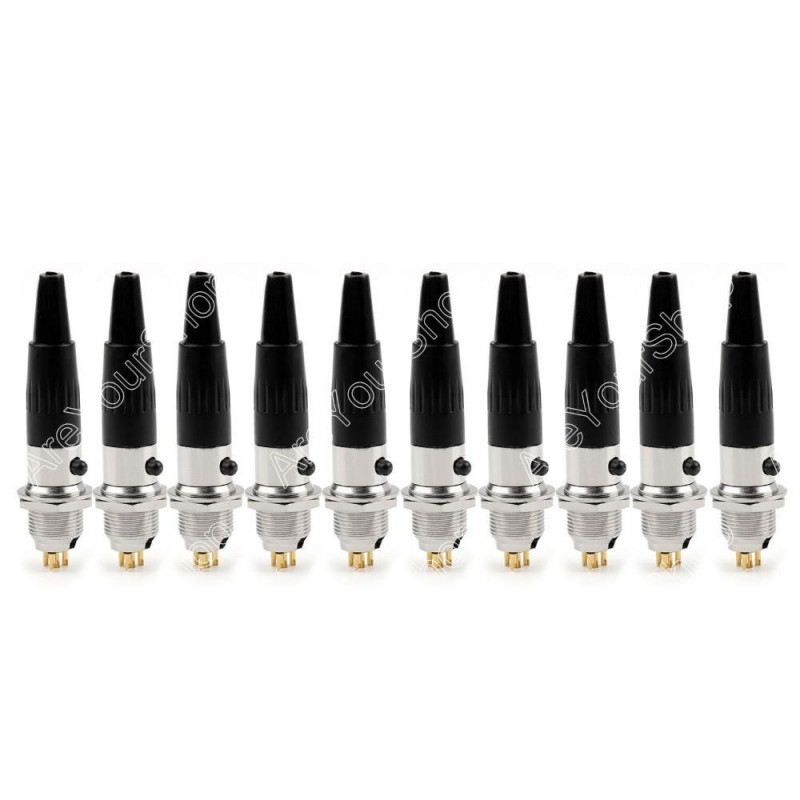 10 St Mini Xlr 4 Stift Manlig Kabel I Kö Plugg Små 4pin Kvinna Adapter