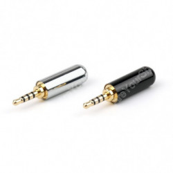 2 St Koppar 4 Pol Dirigent 2 5mm Löda Förbindelse Plugg Jack Adapter Connector